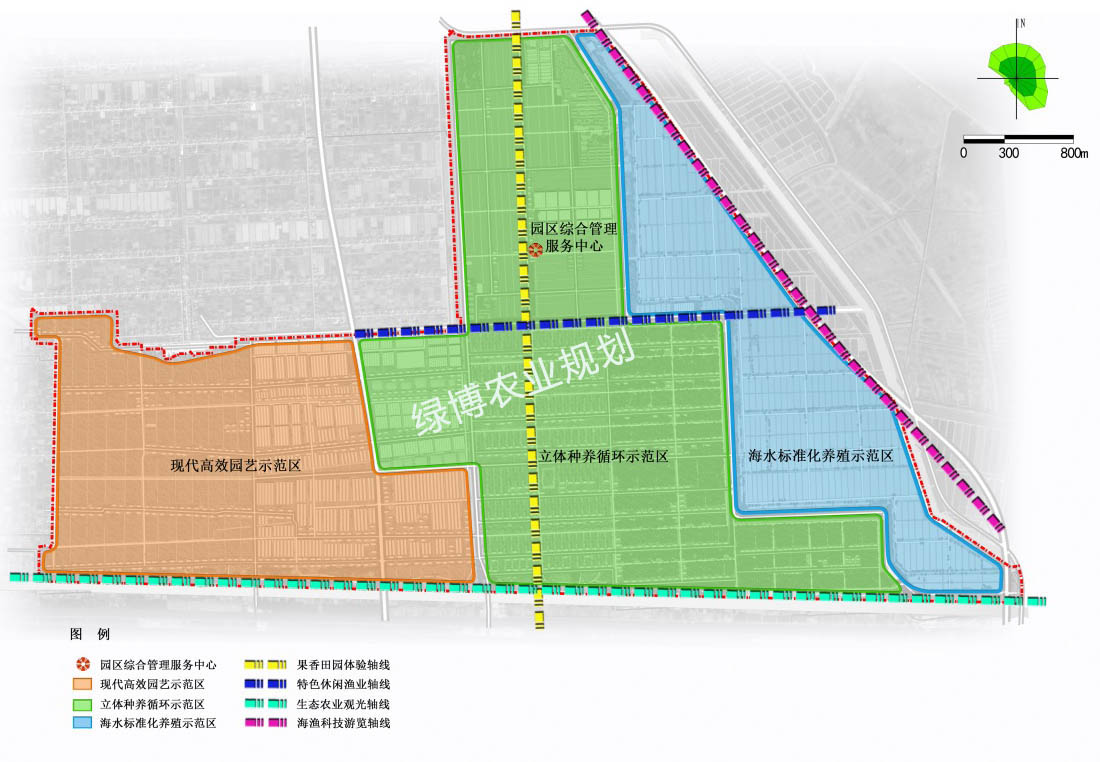 近海生态循环农业科技示范园规划分区图